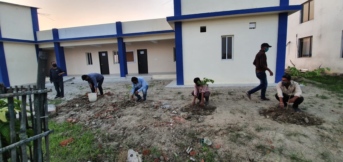 Tree Plantation by Pristine Mega Food Park Khagaria
