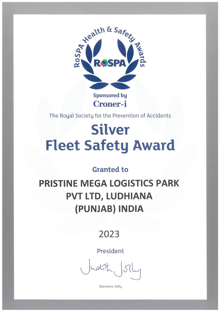 RoSPA Fleet Safety - Silver Award