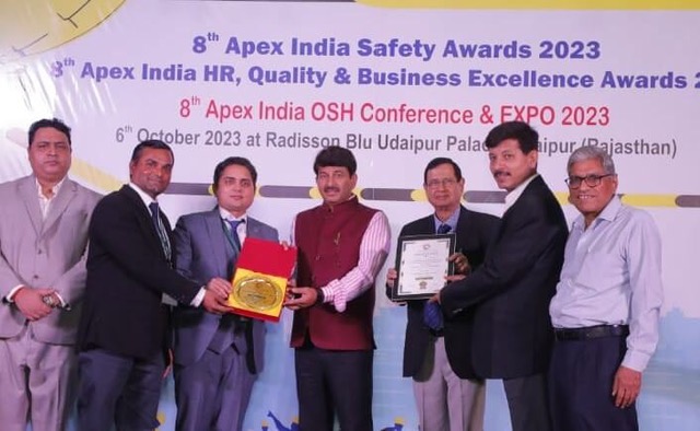 Apex India Occupational Health & Safety - Platinum Award